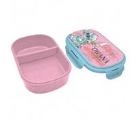 Shein Porta Meriendas Stitch, Con Cubiertos, Fiambrera Stitch, Sandwichera Stitch Múltiple, Niñas, Niños, Infantil, Color Azul y Rosa, 22 x 16 x 7 cm, Kigla