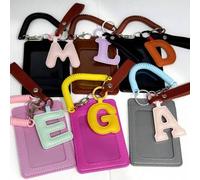 Shein Portacartas con letras en inglés en esquemas de color de dopamina, adecuados para tarjetas de comida, tarjetas universitarias, tarjetas de autobús, ta