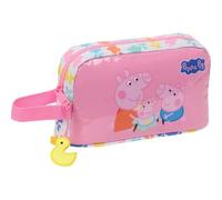 Shein Portadesayunos Termo Peppa Pig "Baby Pig" Para Niños y Niñas - Portadesayunos de Peppa Pig con Interior Forrado para Frio-Calor, Asa de Mano Lateral y