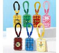 Shein Portador de tarjetas de Harry Potter, estuche para tarjetas con estilo de academia, llavero, cubierta protectora para tarjeta de acceso, accesorio de