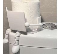 Shein Portarrollos de papel higiénico lindo, diseñado como libro y café - Hecho de plástico, diseño independiente, adecuado para el baño, puede sostener rol