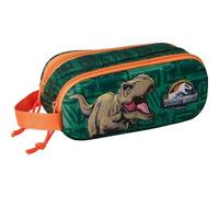 Shein Portatodo Doble 3D Jurassic World Escolar - Estuche Grande Con Relieve Para Niños y Niñas - Portatodo Con Doble Compartimento, Diseño Divertido y Espa