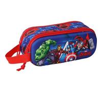 Shein Portatodo Doble 3D Marvel Escolar - Estuche Grande Con Relieve Para Niños y Niñas - Portatodo Con Doble Compartimento, Diseño Divertido y Espacioso, T