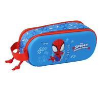 Shein Portatodo Doble 3D Marvel Escolar - Estuche Grande Con Relieve Para Niños y Niñas - Portatodo Con Doble Compartimento, Diseño Divertido y Espacioso, T