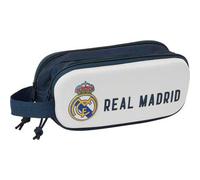 Shein Portatodo Doble 3d Real Madrid - Portatodo Licencia Oficial - Diseño Compacto - Ideal Para Escuela Y Oficina - Material Resistente - Cierre