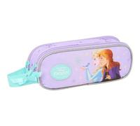 Shein Portatodo Doble Frozen "Spirit" Escolar - Estuche Con 2 Cremalleras Para Niños y Niñas - Portatodo de Gran Capacidad y Diseño Divertido, Ideal Para To