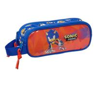 Shein Portatodo Doble Sonic "prime" - Portatodo Licencia Oficial - Diseño Compacto - Ideal Para Escuela Y Oficina - Material Resistente - Cierre