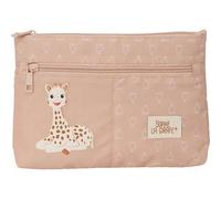 Shein Portatodo Gde. 2 Cremalleras Sophie La Girafe Cookie - Portatodo Licencia Oficial - Diseño Compacto - Ideal Para Escuela Y Oficina - Material Resisten