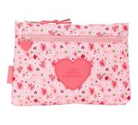 Shein - PORTATODO GDE. 2 CREMALLERAS VMB "IN BLOOM" - Estuche con Diseño Encantados y Tamaño Compacto y Estrecho - Estuche con Material Duradero y de Calida