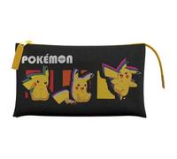 Shein Portatodo Pokemon Triple 21x2,5x10cm. Estuches Escolares Producto Oficial ✔Entrega 24/48h en España ( Peninsula )