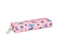Shein Portatodo Rectangular Con Goma Elástica 22Cm Stitch "Beach" Compacto y Ligero | Portatodo Rectangular Con Goma Elástica 22Cm Stitch "Beach" Cierre de
