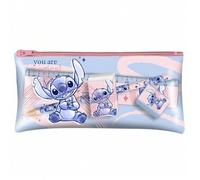 Shein Portatodo Stitch + Set PapelerÃa stitch, Estuche Stitch PapelerÃa con Lápiz, Regla, Goma, Sacapuntas, 19 x 9,5 cm, Kiglam. Envios 24-48 horas