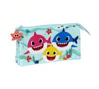 Shein Portatodo Triple Baby Shark Beach Day 22x3x12cm Estuches Escolares Producto Oficial ✔Entrega 24/48h en España ( Peninsula )