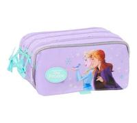 Shein Portatodo Triple Big Frozen "Spirit" Diseño Único - Estuche Escolar Grande con 3 Compartimentos para Lápices y Accesorios - Portatodo Triple Ligero y