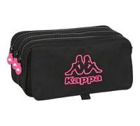 Shein PORTATODO TRIPLE BIG KAPPA "BLACK AND PINK" - Portatodo Espacioso y Práctico - Versátil para Todos los Días - Diseño Moderno y Elegante