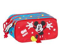 Shein - PORTATODO TRIPLE BIG MICKEY MOUSE "FANTASTIC" - Estuche con Diseño Encantados y Tamaño Compacto y Estrecho - Estuche con Material Duradero y de Cali