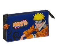 Shein Portatodo Triple Naruto "ninja" - Portatodo Licencia Oficial - Diseño Compacto - Ideal Para Escuela Y Oficina - Material Resistente - Cierre