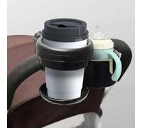 Shein Portavasos/Portabotellas universal para cochecito de bebé 2 en 1, accesorios para cochecito, se ajusta a tazas de hasta 8 pulgadas de altura