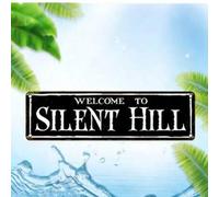 Shein Póster decorativo de 40 x 10 cm con el logo de Silent Hill impreso en alta definición con UV para uso en interiores y exteriores, sin marco, ideal com