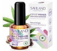 Shein Prebase de uñas SAVILAND de 15 ml, prebase profesional sin ácido para uñas en gel, rica en aceite de ricino y vitamina E, promotor de adhesión, prebas