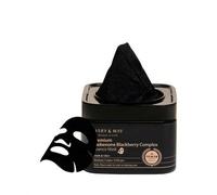 Mary&May Mascarilla de Esencia con Complejo de Idebenona y Mora (Formato Dispensador Rápido) - Mascarilla de Hoja Coreana Antienvejecimiento - Vitamina C, Pantenol y Ceramida, 20 Hojas