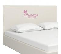 Shein Princesa y príncipe duermen aquí. Lindos adhesivos decorativos de vinilo para pared, ventana y vidrio de la habitación. Decoraciones para el hogar, ar