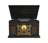 Shein PRIXTON Tocadiscos de Vinilo Vintage Century, Reproductor y Convertidor de Vinilos y Reproductor de música por Bluetooth, USB, SD, Radio, CD y Casete,