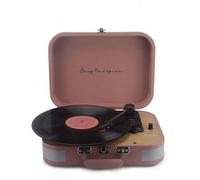 Shein PRIXTON Tocadiscos de Vinilo Vintage VC600, Reproductor de Vinilos y Música por Bluetooth y USB, Digitalización de vinilos, 2 Altavoces Incorporados,