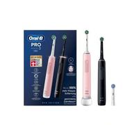Shein Pro 3 3900 Smart Electric Toothbrush Duo Set Black And Pink Set - Electric Toothbrush, Rechargeable, For Couples, Black, Suitable For Daily Oral Care