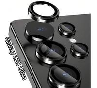 Shein Protector de lente compatible con Samsung Galaxy S25 Ultra/S24 Plus/S23/A14/A24/A25/A4/A35/A55/A54/A05, hecho de vidrio templado AR AF y cubierta de l