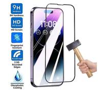 Shein Protector de pantalla de vidrio templado 9H compatible con Apple iPhone 17Air/16e 14/15/16/16Plus/16 17Promax/ 13 Mini 12 11 Pro Max, protector de pan