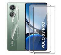 Shein Protector de pantalla de vidrio templado para POCO X8 Pro /X8 ProMax /X7pro /X6pro /X6/C85/C75/M7 Pro, alta definición, anti-caídas, protector de cáma