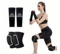 Shein Protectores de brazos y rodilleras para voleibol de playa, protectores de brazos de unicolor con almohadillas protectoras, rodilleras, equipo de entre
