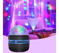 Shein Proyector de estrellas en miniatura, proyector de ondas alimentado por USB para dormitorio, sala de juegos, sala de cine en casa, techo, regalos del D