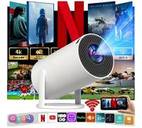 Shein Proyector de vídeo modelo insignia definitivo de 2025. Este retroproyector está equipado con el chip A3100. Con Bluetooth 5.0, el proyector de cine es