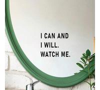 Shein PUEDO Y LO HARÉ. MÍRAME. Frases motivacionales con lema Pegatinas de pared Decoración Frases Hogar Vinilo Decoración de habitación de niña, Pegatinas