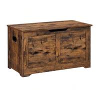 Shein Puff Almacenaje, Banco Almacenaje con 2 Bisagras de , Baúl Almacenaje, Banco Zapatero, Estilo Rústico, 40 x 80 x 46/40 x 100 x 46 cm, para Pasillo Dor