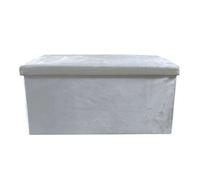 Shein Puff Ottoman Rectangular o Cuadrado Terciopelo Plegable Nyana Home Gran Almacenaje Estilo Otomano Terciopelo Suave Baul con Capacidad de Carga, Tabure