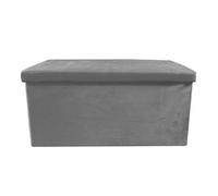 Shein Puff Ottoman Rectangular o Cuadrado Terciopelo Plegable Nyana Home Gran Almacenaje Estilo Otomano Terciopelo Suave Baul con Capacidad de Carga, Tabure