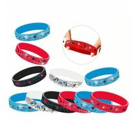 Shein Pulseras de silicona con diseños de Stitch / El Rey León / Princesas Disney / Moana / Superhéroes de Marvel / Cars, variedad de patrones de dibujos an