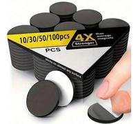 Shein Puntos magnéticos - Imanes autoadhesivos (2 cm x 2 cm) Círculos adhesivos y flexibles. Una alternativa a los cuadrados, pegatinas, tiras y cintas (5/1