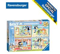 Shein PUZLES DE BLUEY 4 X 42 PIEZAS, 05222, TIENDA CON LICENCIA OFICIAL, ENVÍO 24-48 HORAS PENÍNSULA, PERRO, AZUL, NARANJA, FAMILIA, DIBUJOS, SERIE, TELEVIS