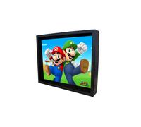 Shein Pyramid International Super Mario - Mario & Luigi - Cuadro imagen 3D LENTICULAR 24 x 29 cm con marco [EPPLA79985F]