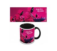 Shein PYRAMID INTERNATIONAL, Taza color interno Netflix Enmascarados de Squid Game