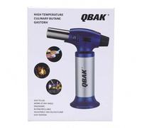 Shein QBAK Soplete De Cocina Profesional Antorcha Butano Encendedor, Mini Culinario Soplete con Cerradura de & Llama Ajustable para barbacoa Brulée Crema C