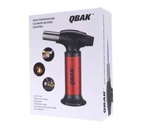 Shein QBAK Soplete De Cocina Profesional Antorcha Butano Encendedor, Mini Culinario Soplete con Cerradura de & Llama Ajustable para barbacoa Brulée Crema C