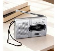 Shein Radio portátil, sintonizador de FM analógico, reproductor de música mini para personas mayores tipo Walkman