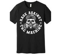 Shein Rage Against The Machine Premium T-Shirt 226963 Fun Men's Short Sleeve Printed T-Shirt Collection, Black AA