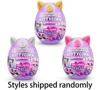 Shein Rainbocorns Kittycorn Sorpresa Serie 2, Peluche coleccionable, Huevo sorpresa, Paquete de pegatinas, Slime, Edades 3+ para niñas, Niños
