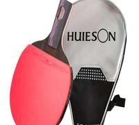 Shein Raqueta de tenis de mesa profesional HUIESON - Raqueta de tenis de mesa universal de fibra de carbono y madera con alta elasticidad, esponja de 2 mm,